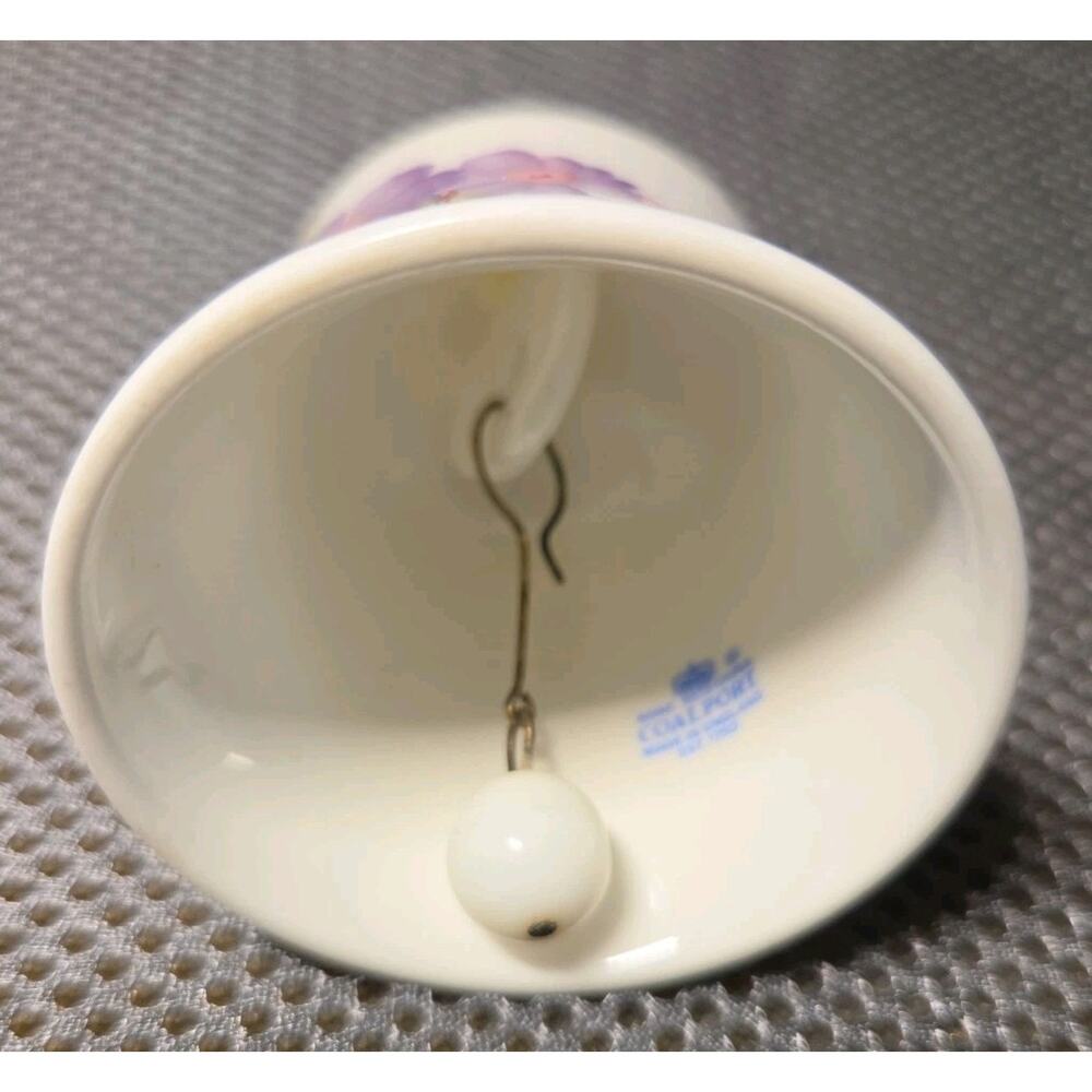 vintage Coalport fine bone china bell Floral Design 4" Tall - Picture 4 of 5